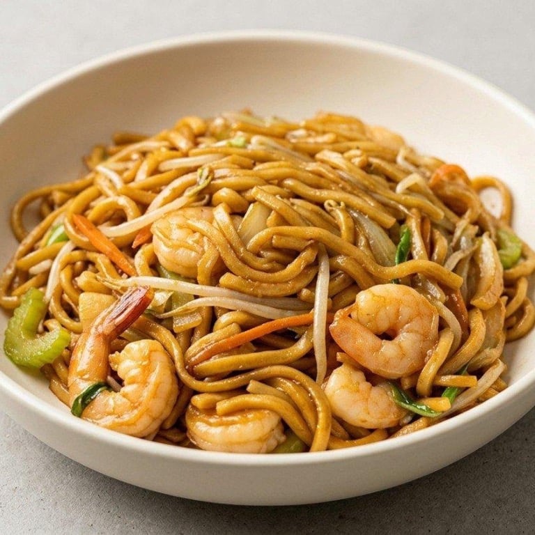 51. Shrimp Lo Mein 虾捞面
