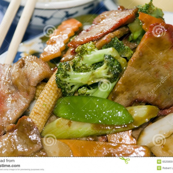 58. Roast Pork with Chinese Vegetable