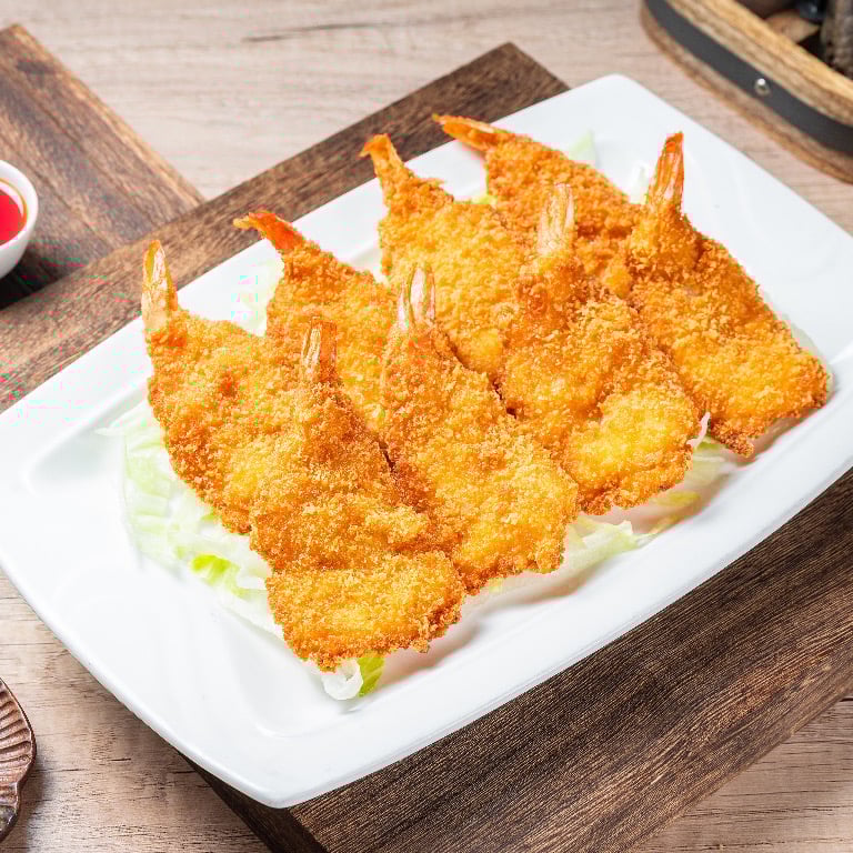 Golden Fried Prawns (8)