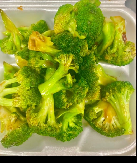 45. Broccoli with Brown Sauce