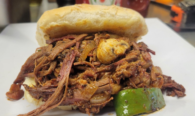 Brisket Bomb Sandwich