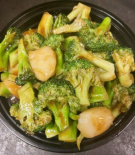 123. 芥蓝干贝 Scallop w. Broccoli