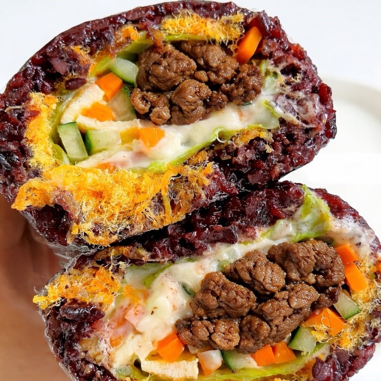 Yum Beef Purple Rice Delighi