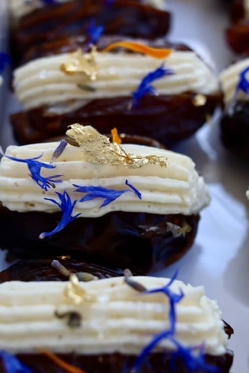 12 Dattes dessert creme fouettée mascarpone