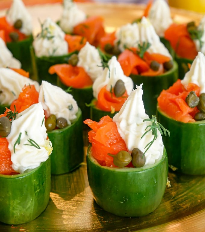 Concombre saumon fumé