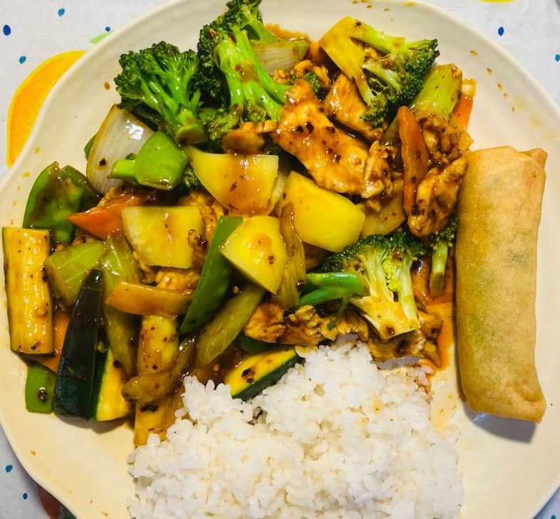 L3. Mango Chicken w. Garlic Sauce 芒果鸡