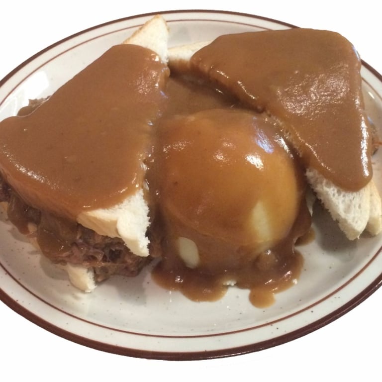Hot Beef Special & Mashed Potatoes/Gravy