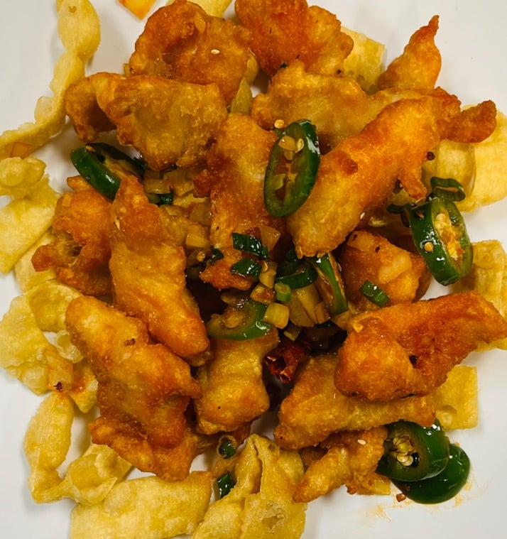 SF8.  Fish Fillet w. Red Chili Pepper 麻辣鱼片