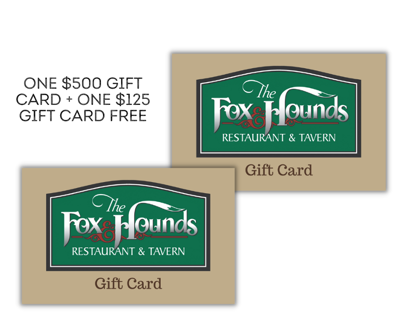 Holiday Special #5 - ONE $500 Gift Card + ONE $125 Gift Card Free