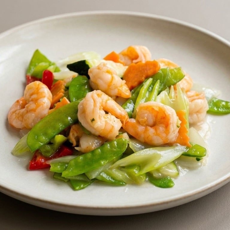 L20. 午.什菜虾 Shrimp w. Mixed Vegs