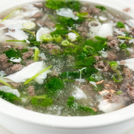 18. Xi Hu Minced Beef with Egg White Soup