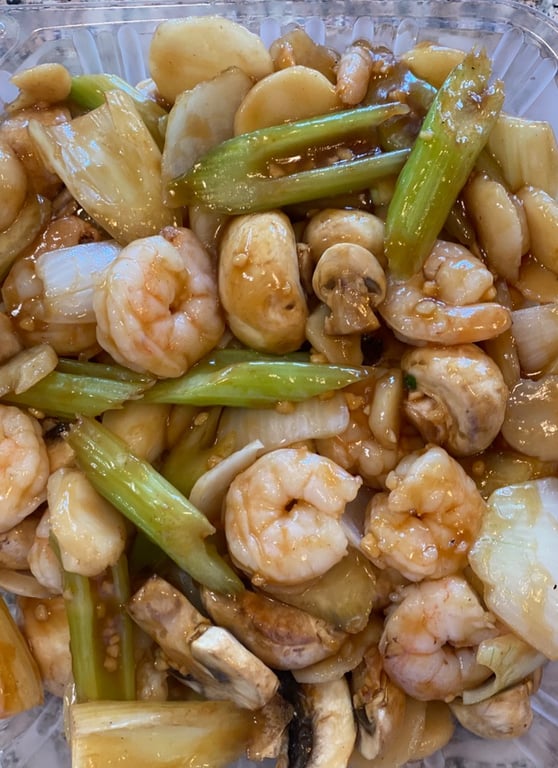 大蒜虾  Shrimp w. Garlic Sauce