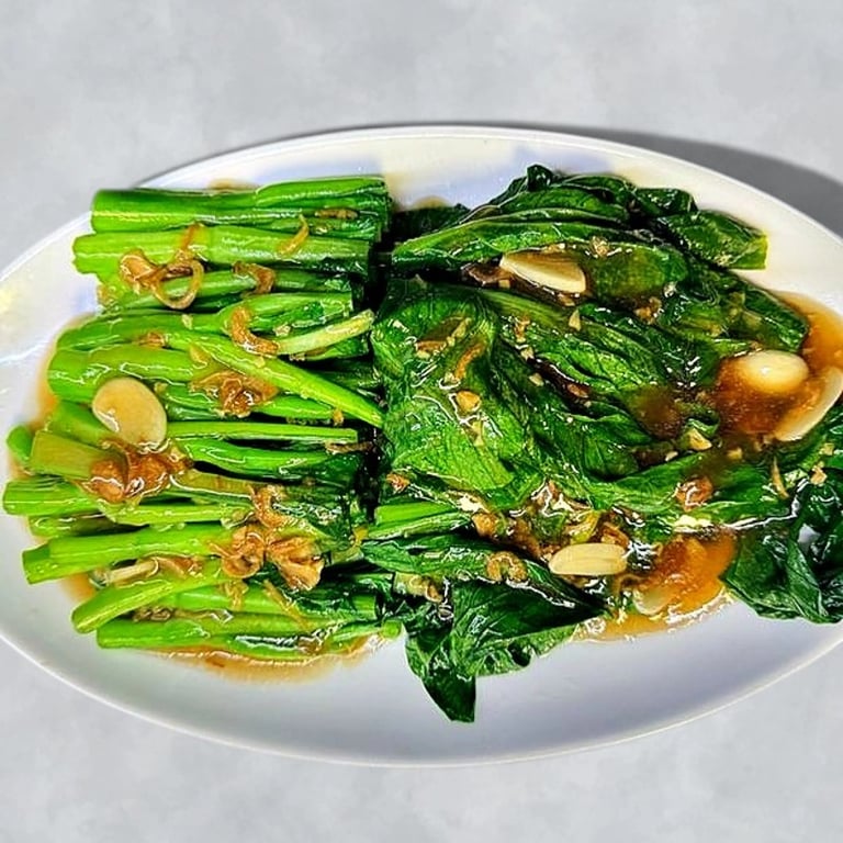 蚝油菜心 Chou Sum with Oyster Sauce