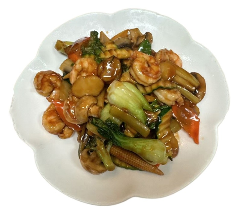 Prawns w. Mixed Vegetables