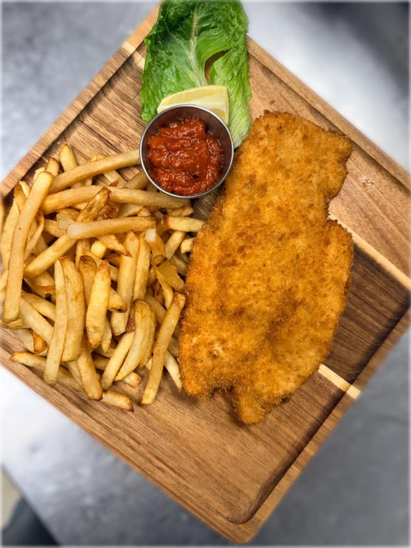 Fried Chicken Steak with Fries