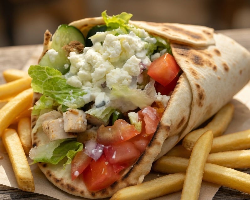 Athena Chicken Gyro with Greek Fries