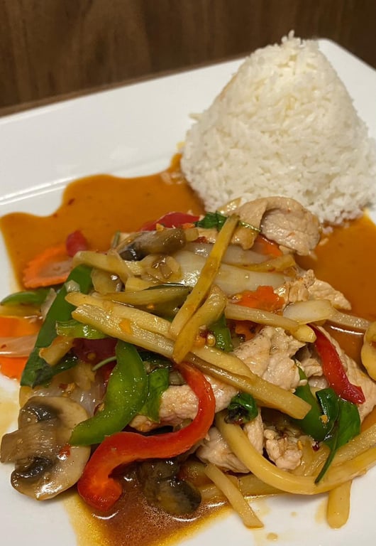 Spicy Basil Leaves (Lunch)