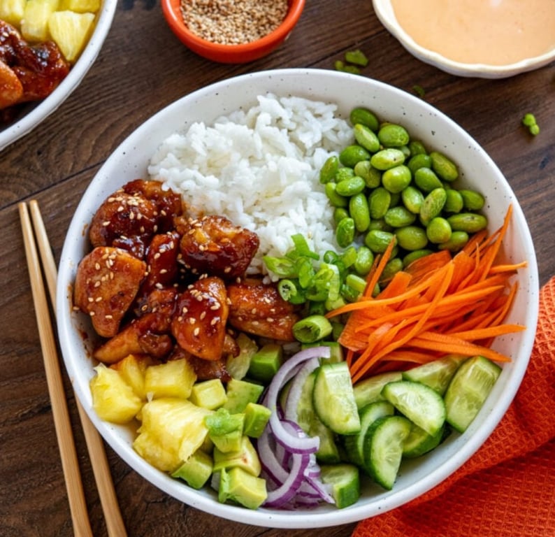Grilled Chicken Poke