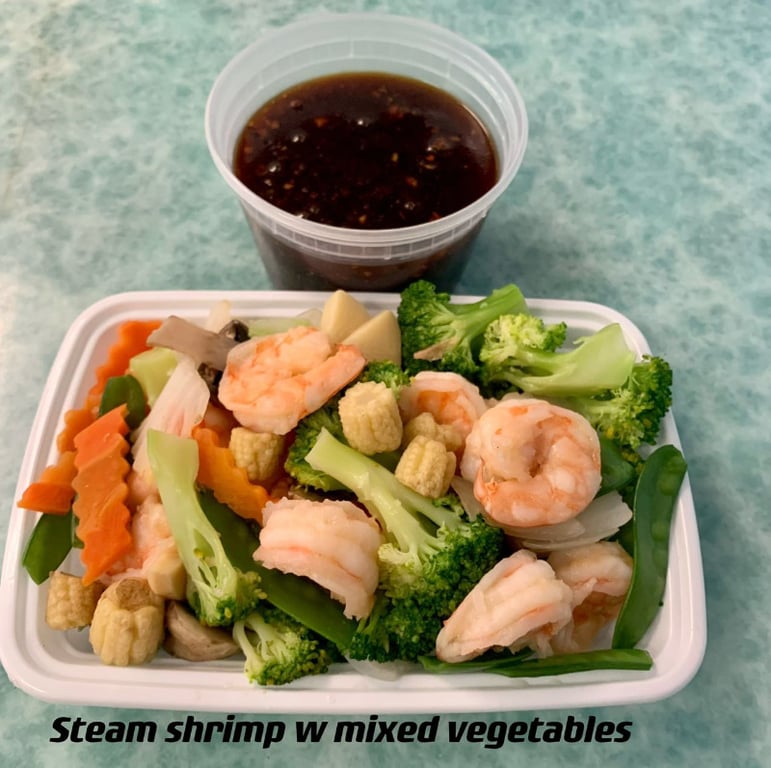 D5. Steamed Shrimp w. Mixed Vegetables