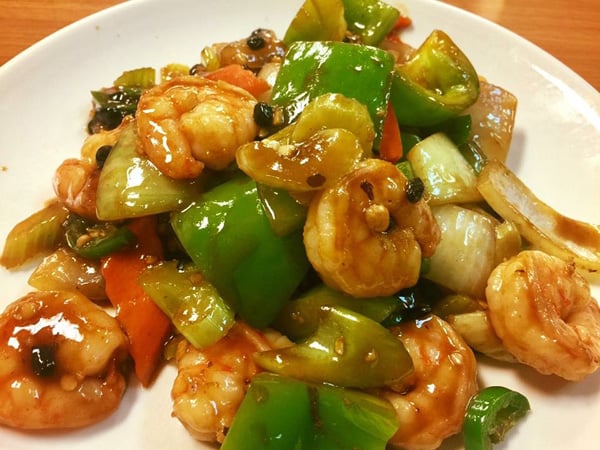 Shrimp in Black Bean Sauce