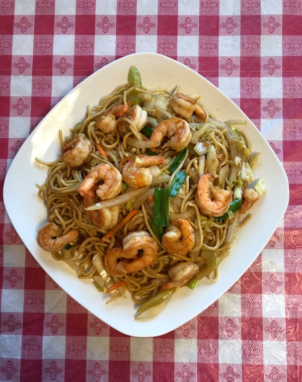 Shrimp Lo Mein 虾捞面