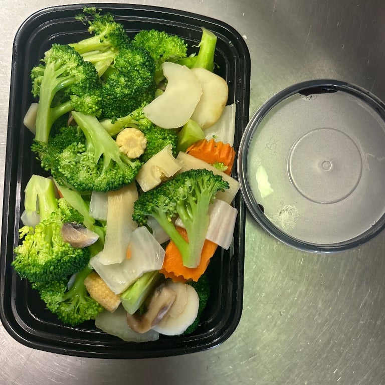 水煮什菜<br> D 2. Steamed Mixed Vegetables