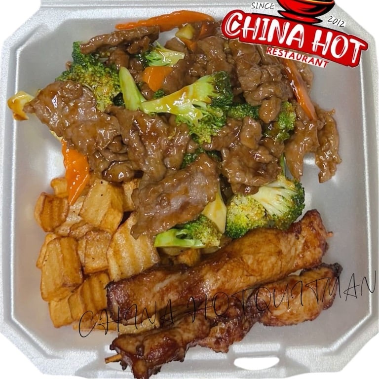 Big Plate Special Beef Broccoli + Butter Potatoes + Chicken Sticks (2)
