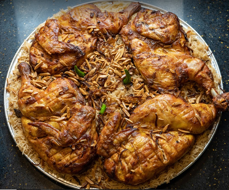 Double Chicken Mandi Tray Image
