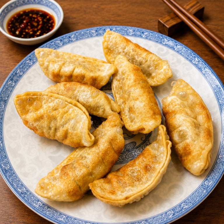 Pork Pot Stickers (8) 锅贴