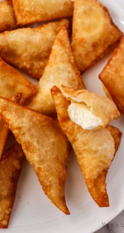 7. 炸芝士蟹肉馄饨<br>Fried Cheese Crabmeat Wonton (6)