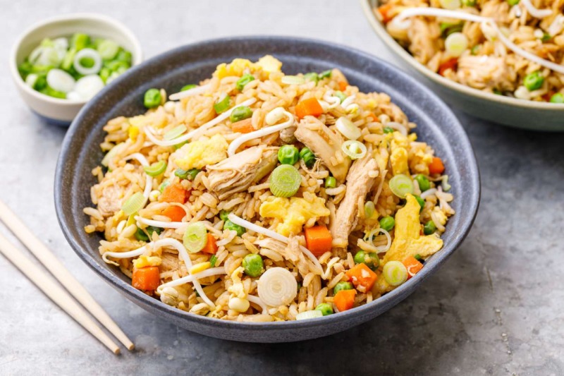Chaufa de frejolito Chino (Bean Sprouts Fried Rice)