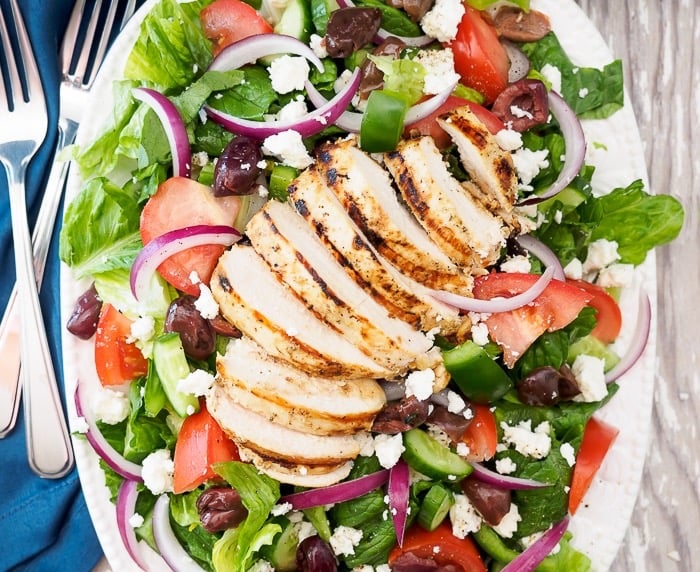 Greek Salad w/ Grilled Chicken Image