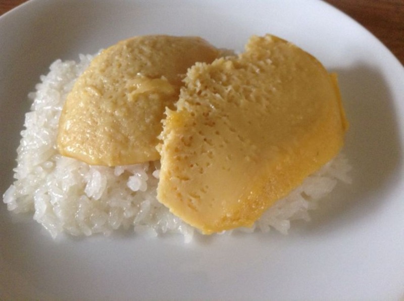 D2. Coconut Sticky Rice with Thai Egg Custard