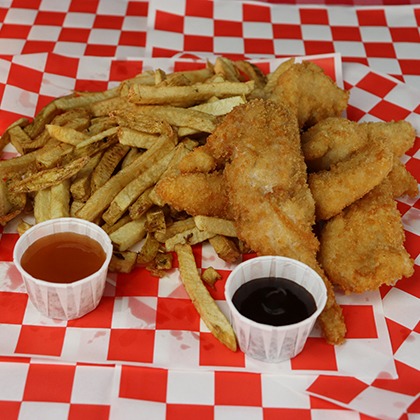 Regular Chicken Strips and Fries