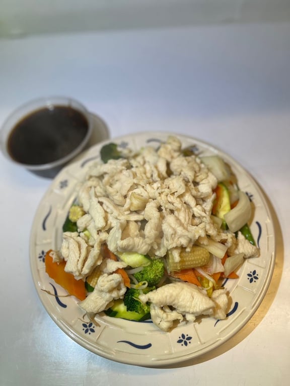 Steamed Chicken with Mixed Vegetables