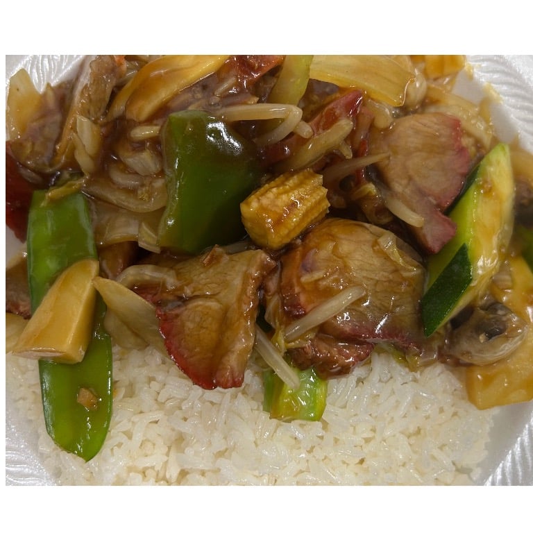 叉烧杂碎 <br> Roast Pork Chop Suey