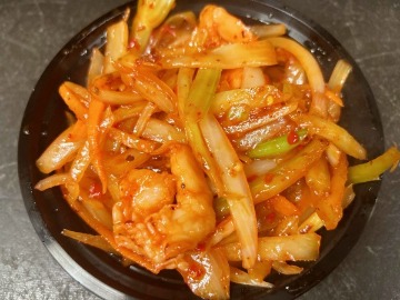 125. 辣酱虾 Shrimp w. Hot & Spicy Sauce