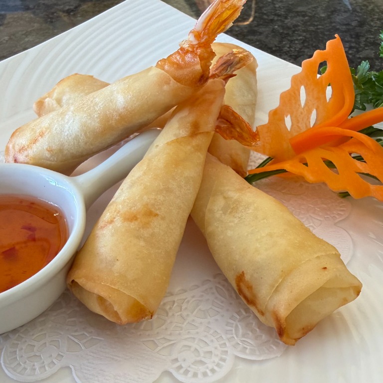 Thai crispy shrimp in a blanket