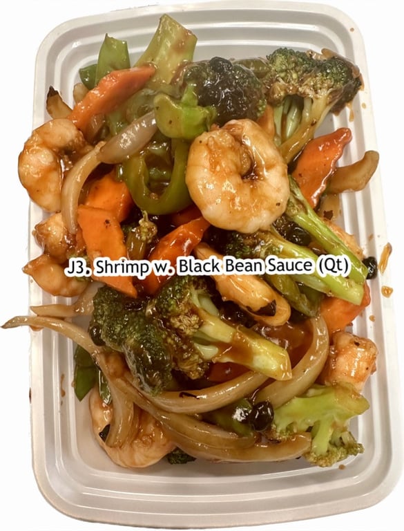J3. 豆豉虾 Shrimp w. Black Bean Sauce