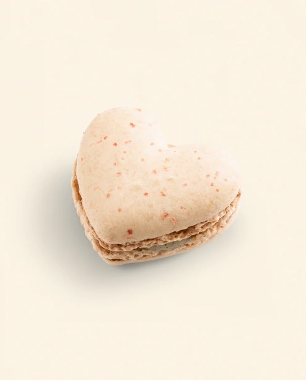 Vanilla Heart Macaron