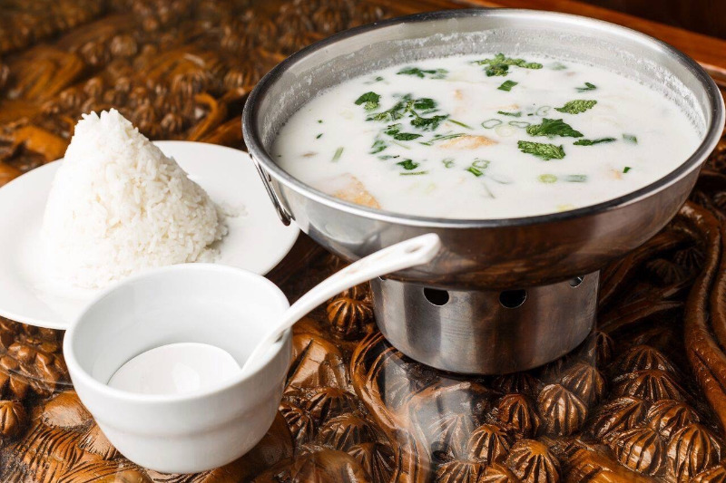 Tom Kha Soup (Large, W/ Rice)