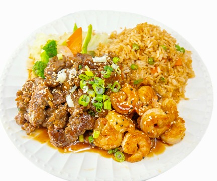 Beef & Shrimp Teriyaki Combo