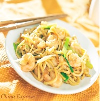 Shrimp Lo Mein 虾捞面