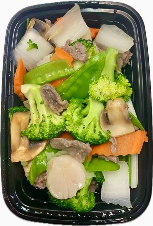 D5.水煮干贝牛肉 Scallop & Beef