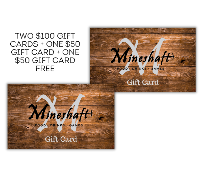 Holiday Special #4 - TWO $100 Gift Cards + ONE $50 Gift Card + ONE $50 Gift Card Free