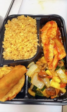 Hibachi Salmon Bento Box