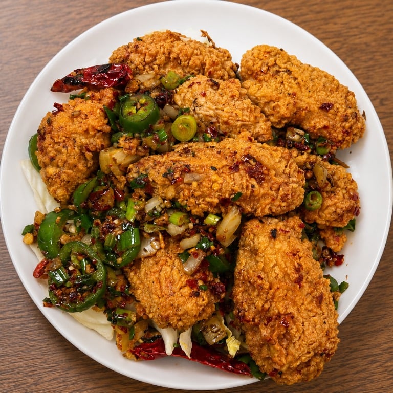 Spicy Salt & Pepper Chicken Wings (8) 椒盐鸡翅