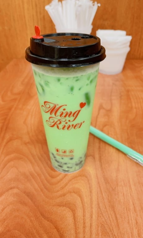 B12. Green Honeydew Milk Tea
