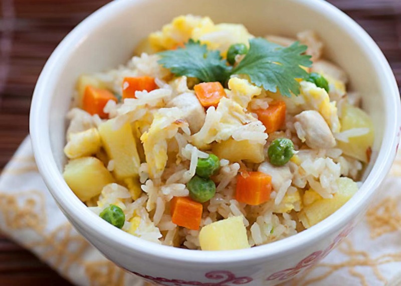 7. Pineapple Fried Rice Chicken