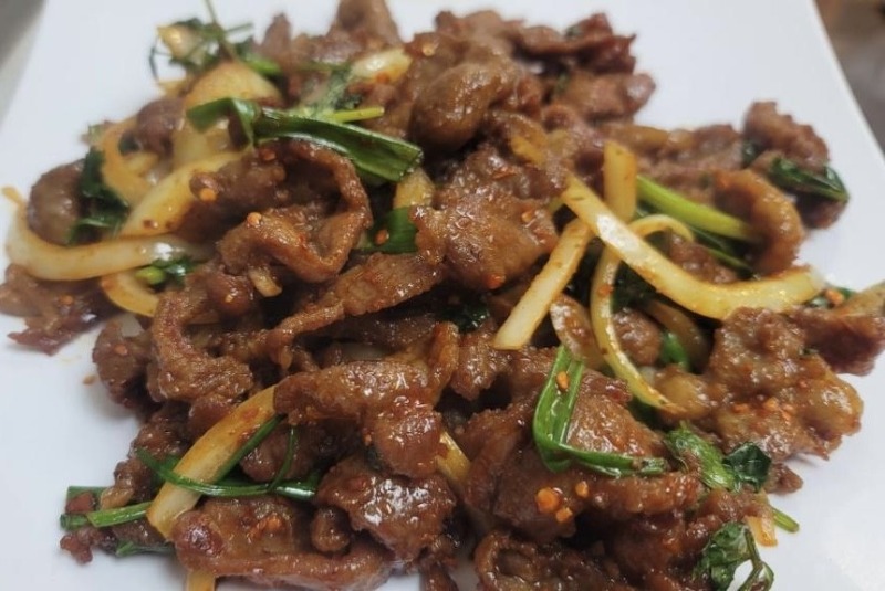 T4. Spicy Fried Cumin Lamb (孜然羊肉)